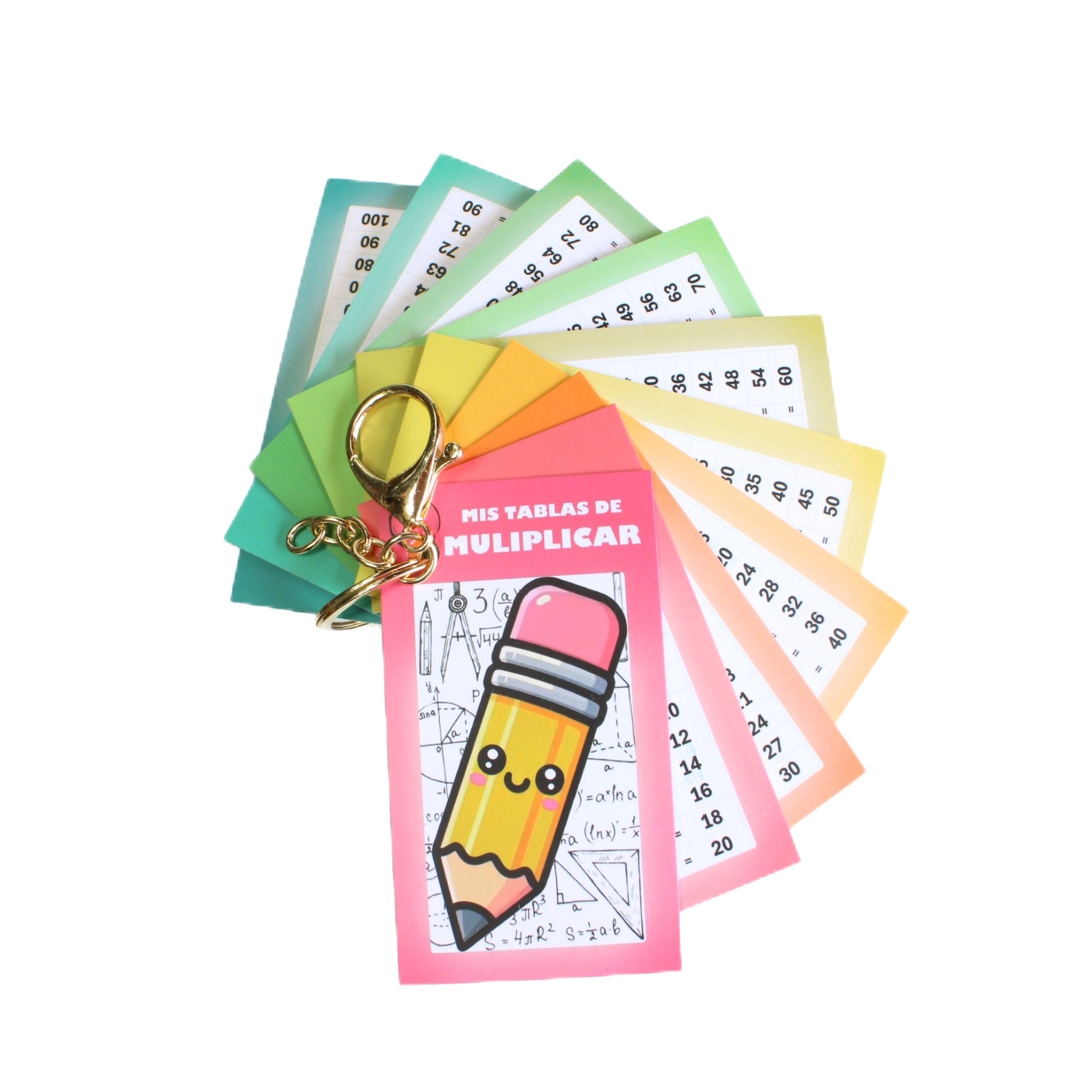 Tabla Multiplicar Llavero Didactico Indispensable Dino Educación Primaria Lapiz