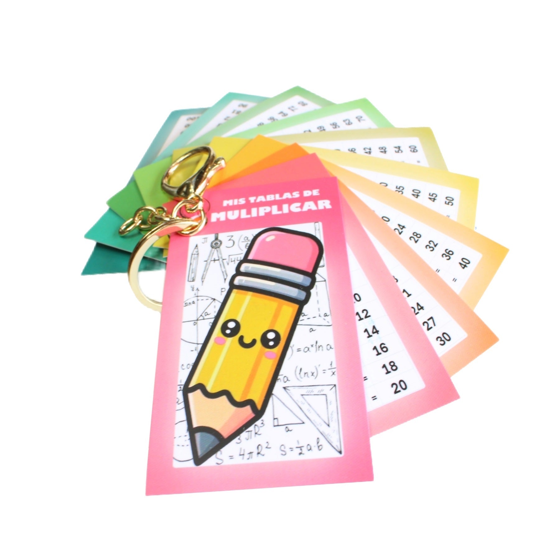 Tabla Multiplicar Llavero Didactico Indispensable Dino Educación Primaria Lapiz