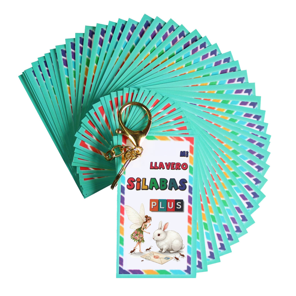 Llavero Silabario Didáctico Plus Lecto-escritura Indispensable Basico Para Educación Escolar Hada