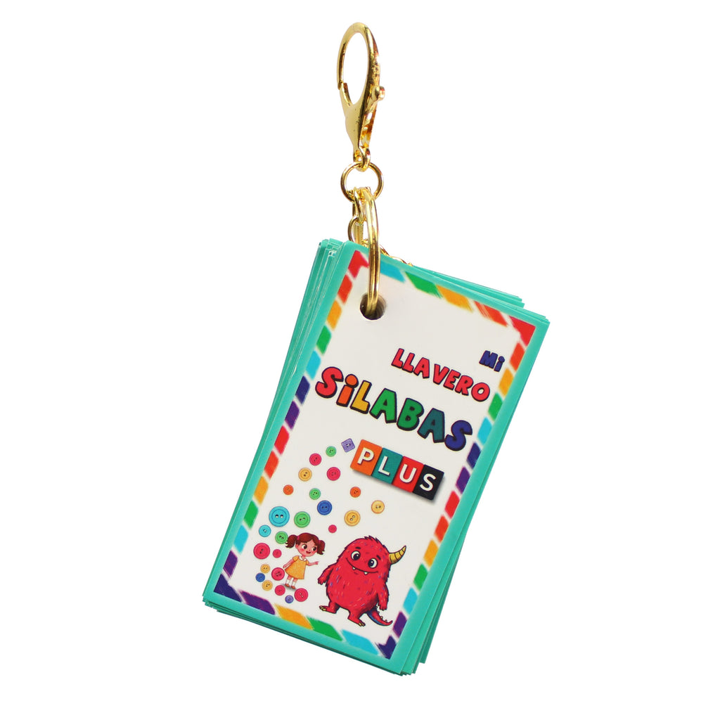 Llavero Silabario Didáctico Plus Lecto-escritura Indispensable Basico Para Educación Escolar Monster