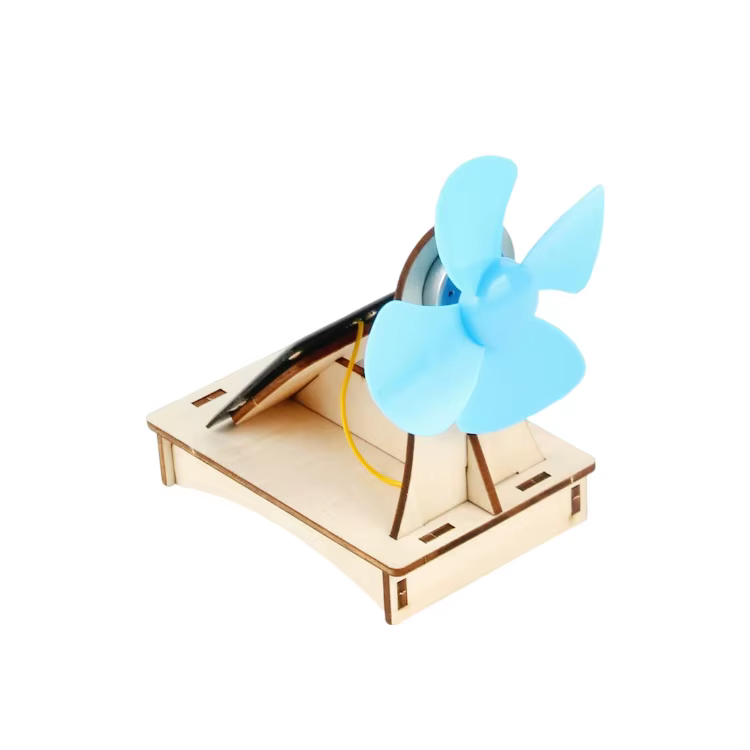 Celda Solar Con Motor Proyecto Educativo Placas Azul