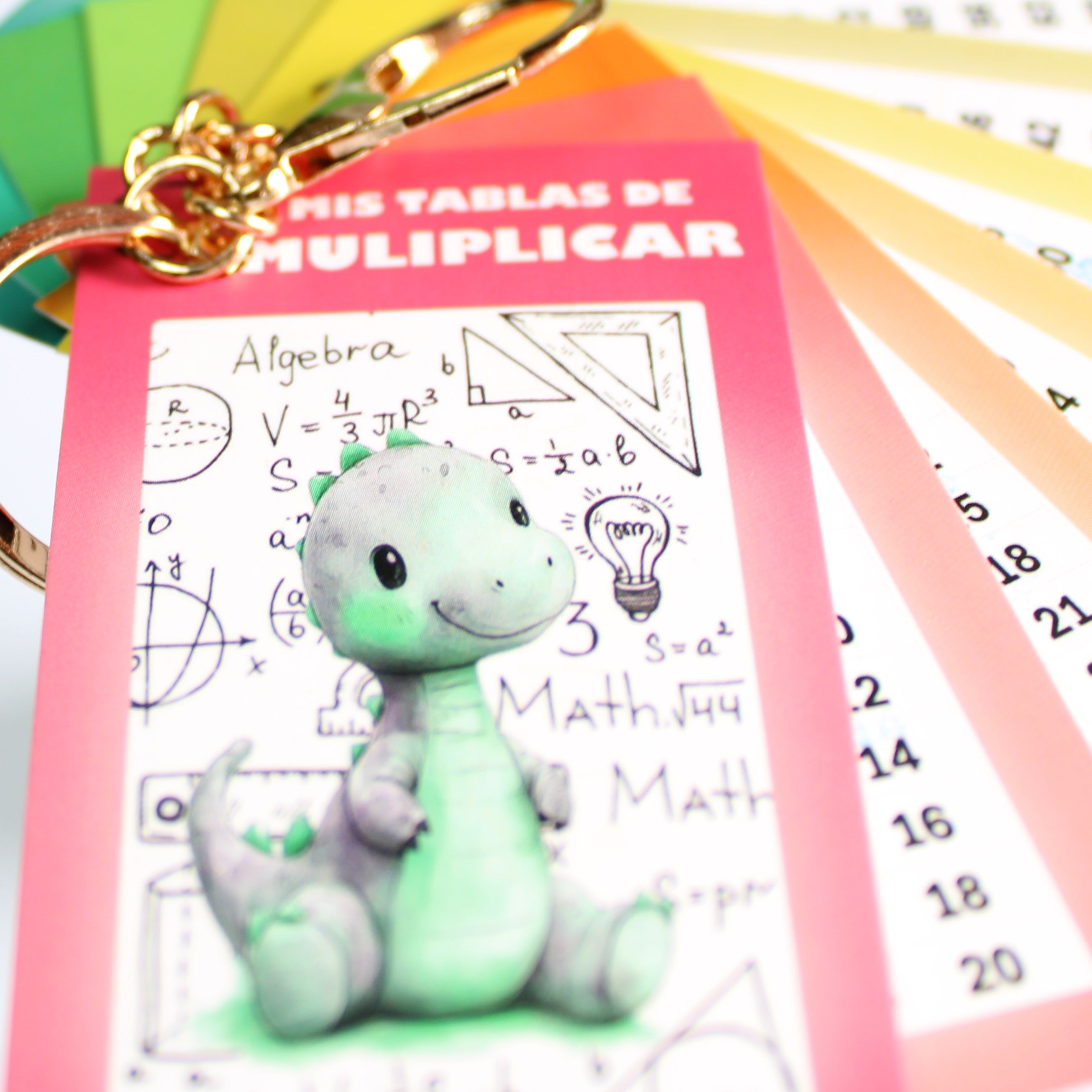 Tabla Multiplicar Llavero Didactico Indispensable Dino Educación Primaria