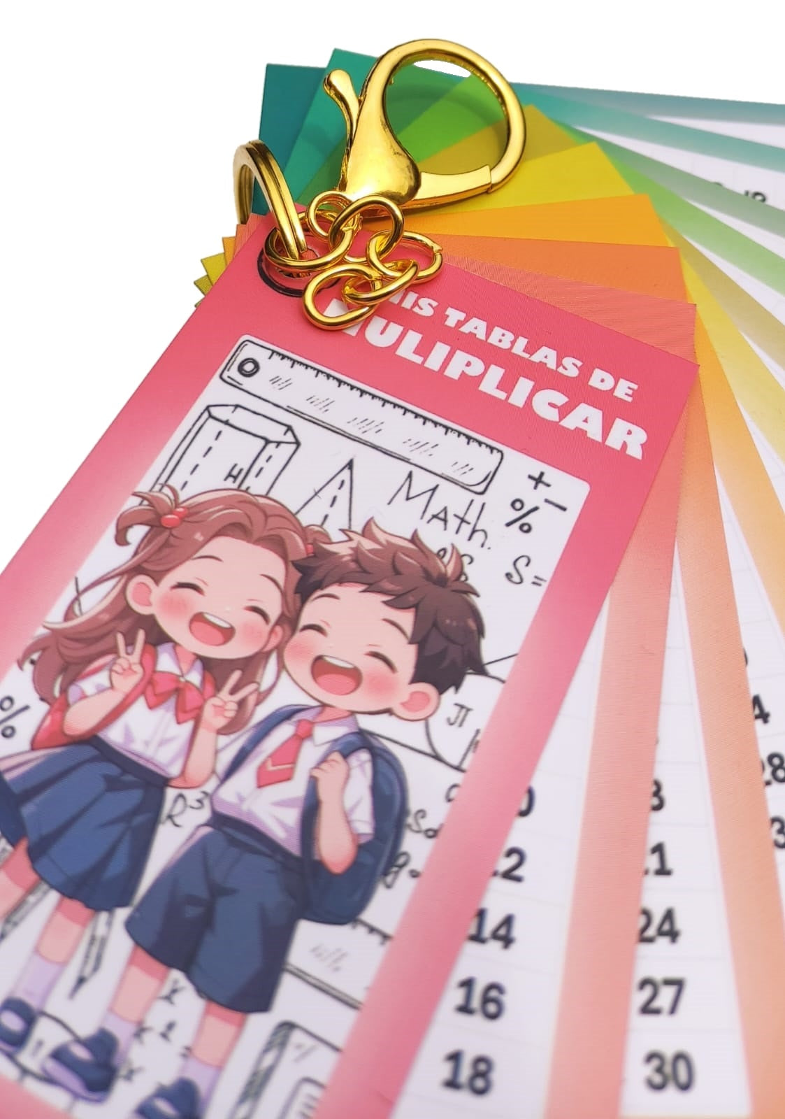Tablas Multiplicar Llavero Didactico Indispensable Educativo
