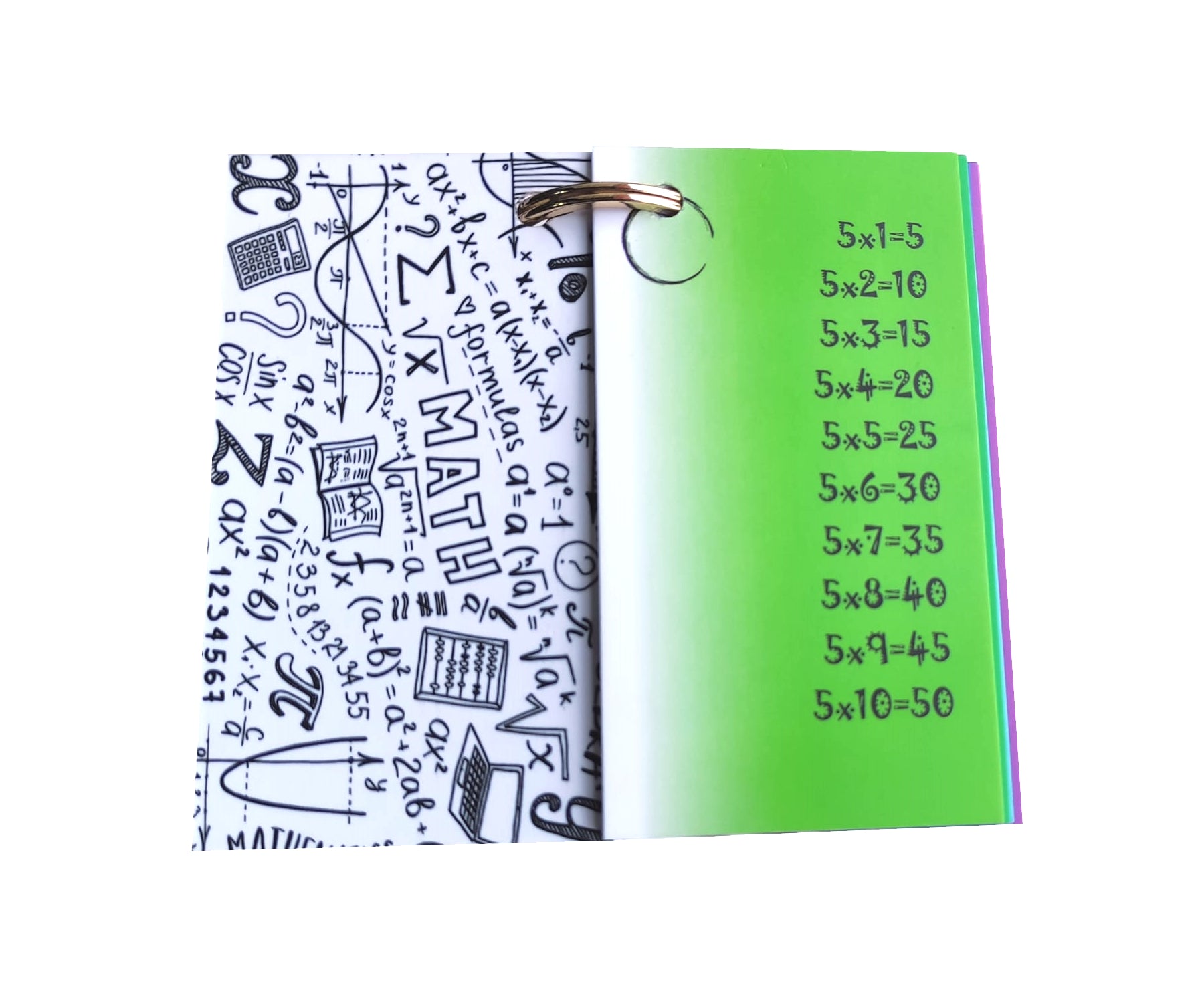 Tablas Multiplicar Llavero Didactico Indispensable Arcoiris