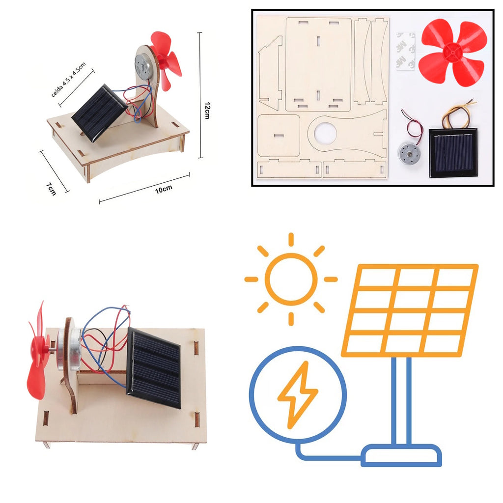 Celda Solar Con Motor Proyecto Educativo Placas Microcontrol