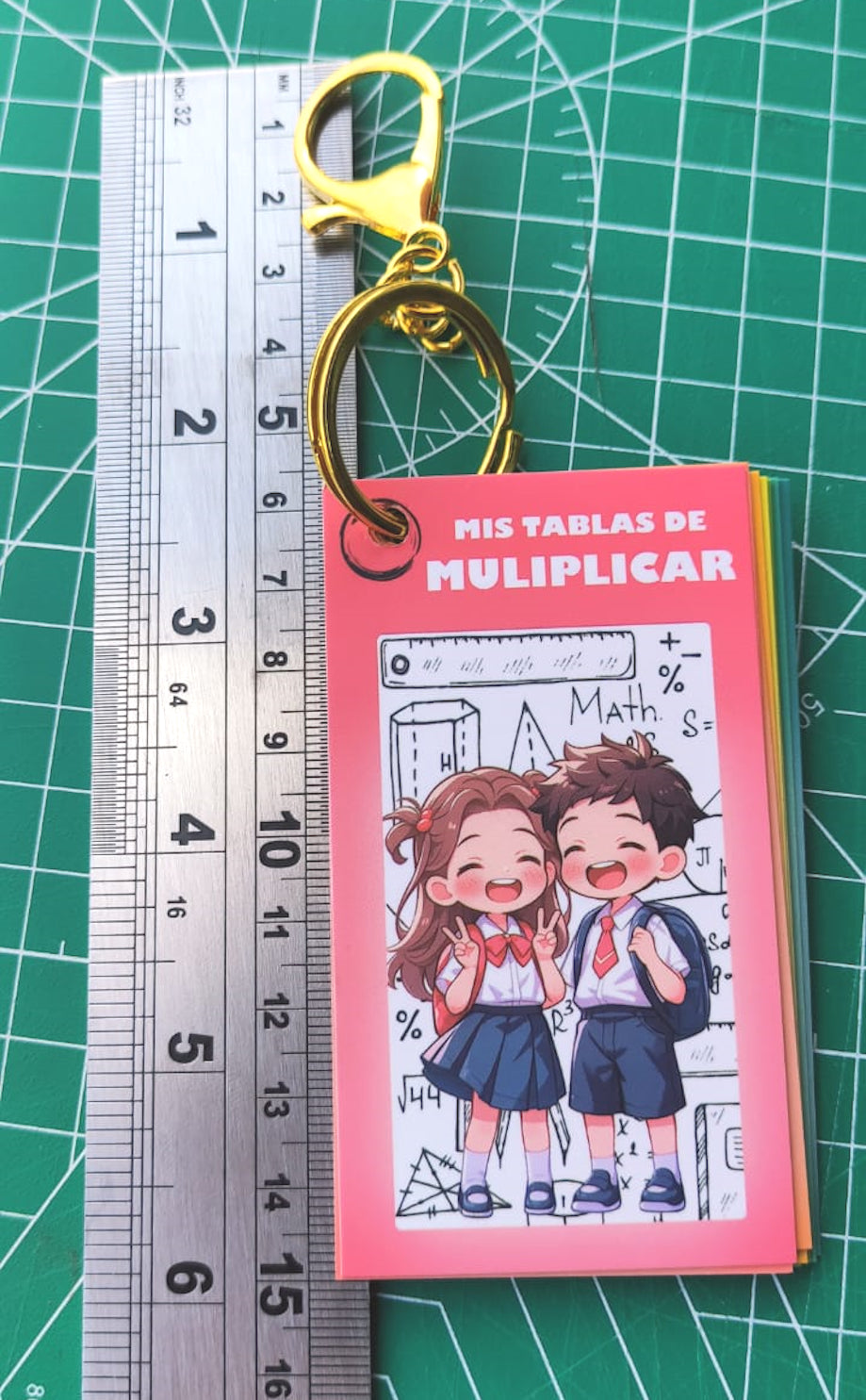 Tablas Multiplicar Llavero Didactico Indispensable Educativo